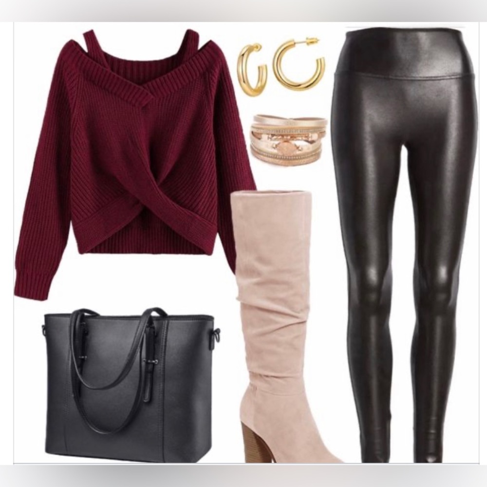 Faux Leather Legging